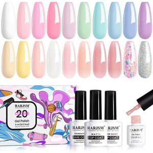 Pastel Series | RARJSM® 23 Pcs Gel Nail Polish Set | 5ml