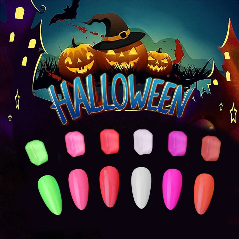 Purple | RARJSM ® Halloween luminous Glow In The Dark Color Gel nail Polish｜15ml