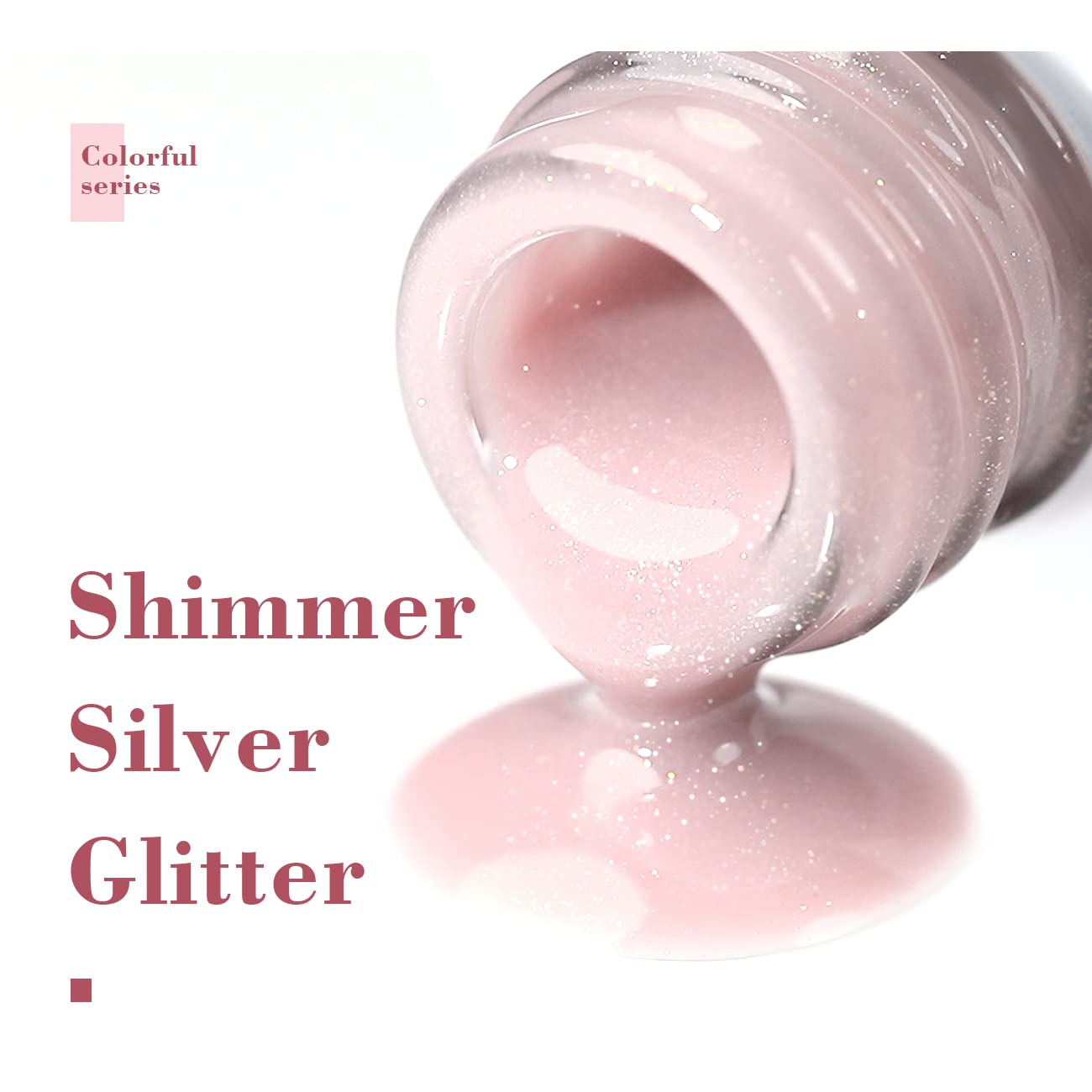 RARJSM ®Rainbow Glitter 6 Colors Shimmer Gel Nail Polish Set 7.5ml