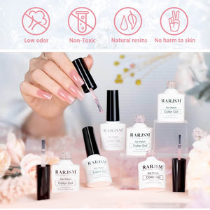 RARJSM ®Classic Color Gel Set |Icy Jelly Gel Nail Polish Set of 6 Translucent Colors|7.5 ml 6 PCS