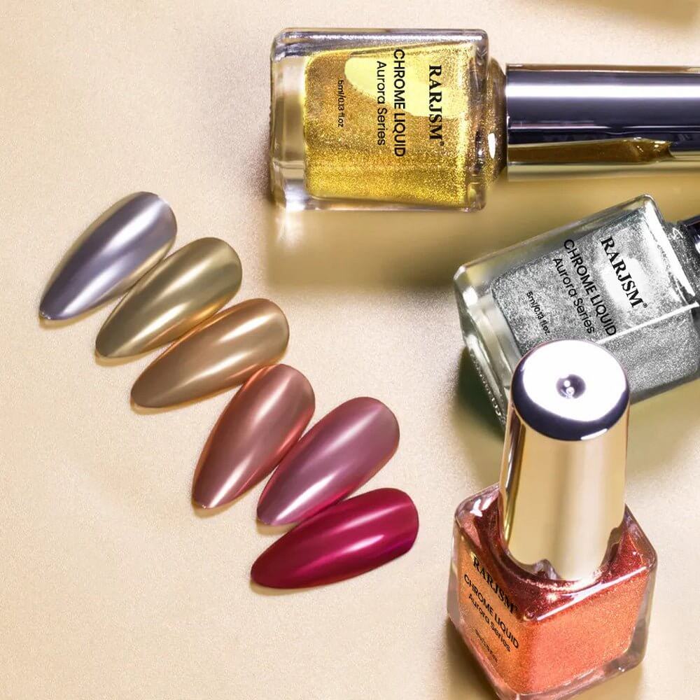 Rarjsm Metallic Serise chrome nail polish gel