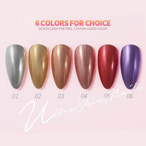 Rarjsm Metallic Serise chrome for gel nails