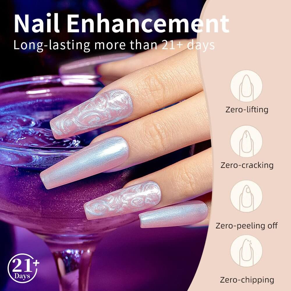 RARJSM ® Pearl Pink Shell Thread 6 in 1 Builder Gel |15ml #528
