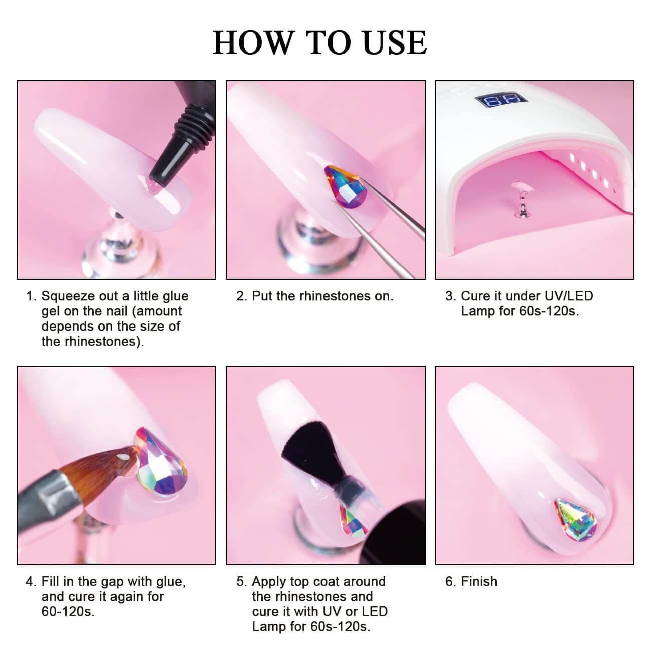 RARJSM ®Rhinestone Nail Art Glue Gel | 15ml
