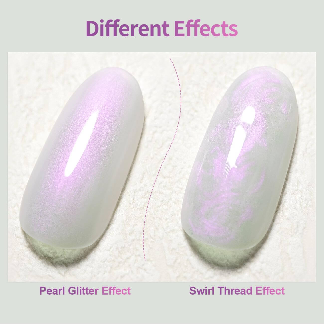 RARJSM ® Shell Thread Pearl White Purple 6 in 1 Builder Gel | 15ml