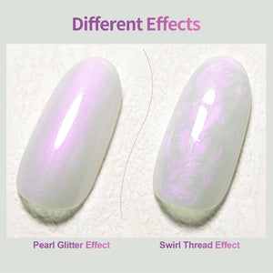 RARJSM ® Shell Thread Pearl White Purple 6 in 1 Builder Gel | 15ml