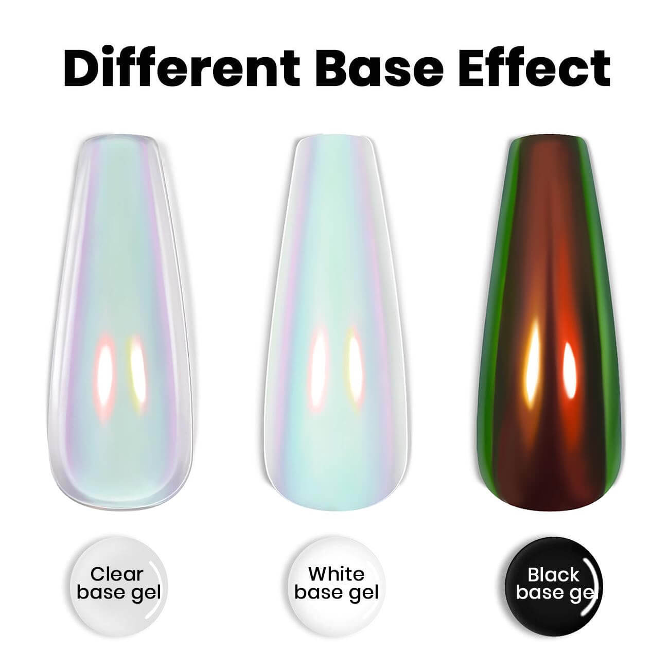 Rarjsm Sliver Green Liquid Chrome Powder - Home Chrome Nails