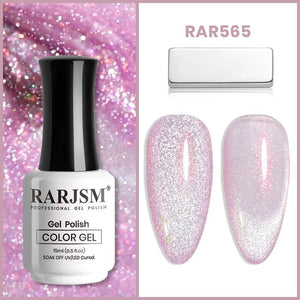 RARJSM ®Rose Red Aurora Velvet Cat Eye Gel Polish 15 ml