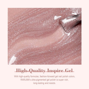 RARJSM ®Sheer Pink French Velvet Jelly Cat Eye Nail Gel Polish 15ml