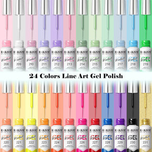 Spring-Summer Colors Collection | RARJSM ® 24 PCS Painting Nail Gel Polish Set | 5ml