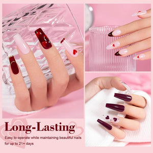 RARJSMValentine's Day Red Wedding Series 6 Colors Gel Polish Set 7.5ml$18.99